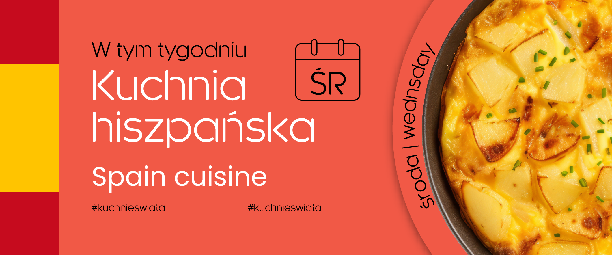 W każdą środę zapraszamy Was w kulinarną podróż smaków 🌶️ 
Tego dnia Nasi kucharze szykują dla Was dodatkowe dania charakterystyczne dla kuchni z różnych zakątków świata 🌍